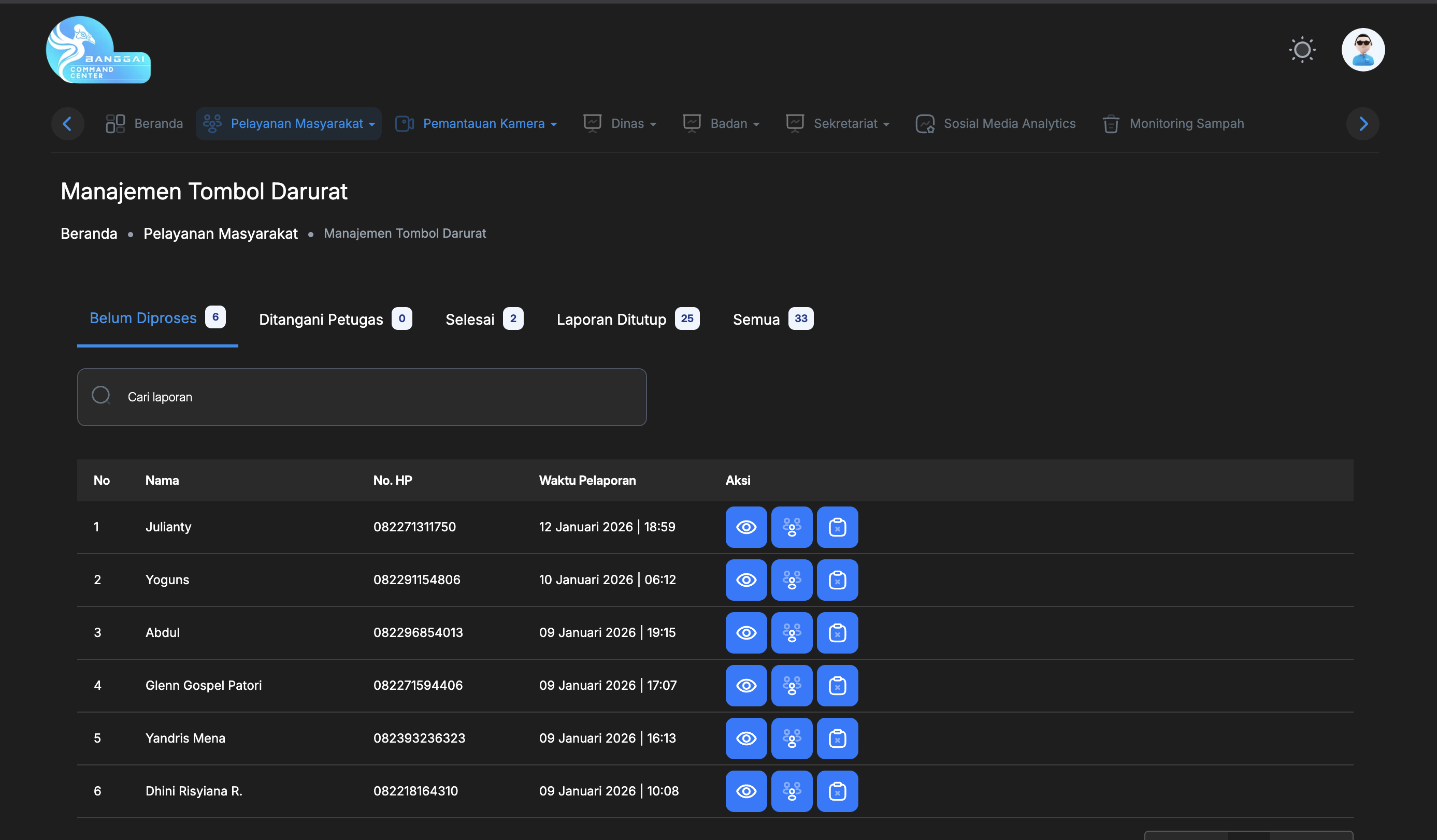 Command Center Banggai