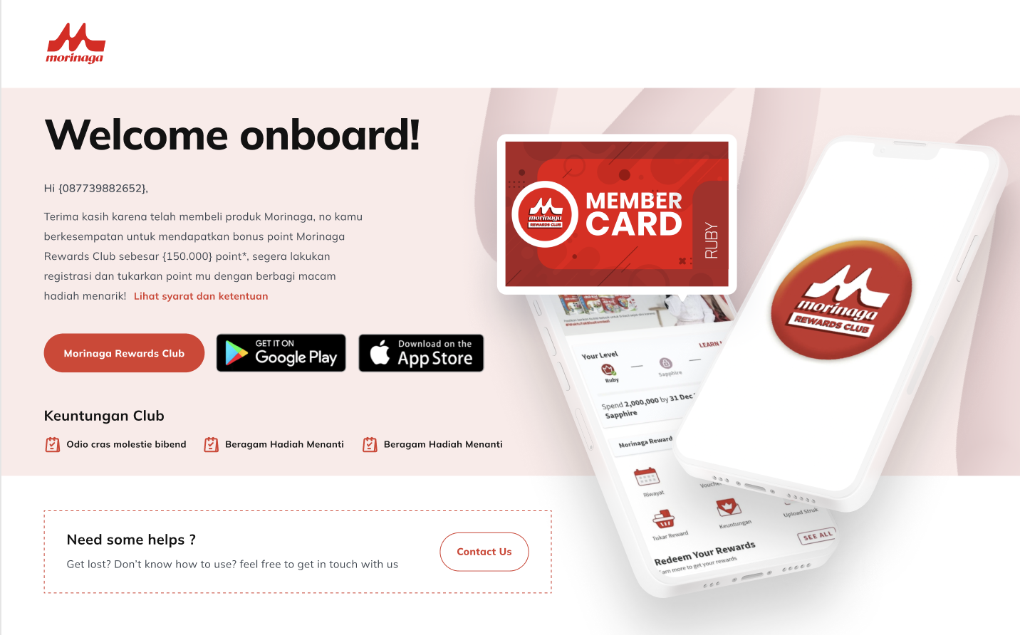 Morinaga Rewards Club