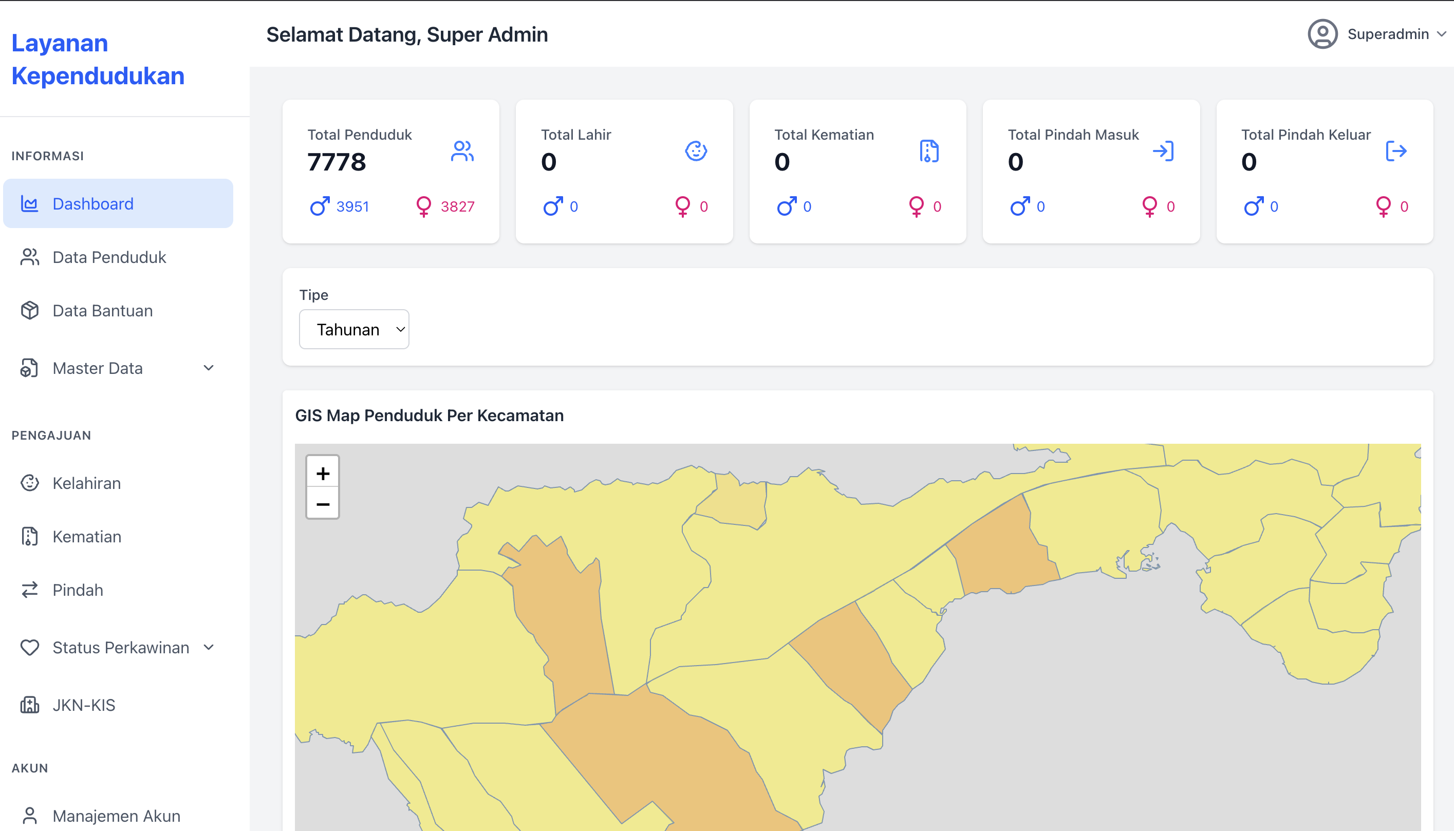 Dukcapil & Public Welfare Digital Platform screenshot 1