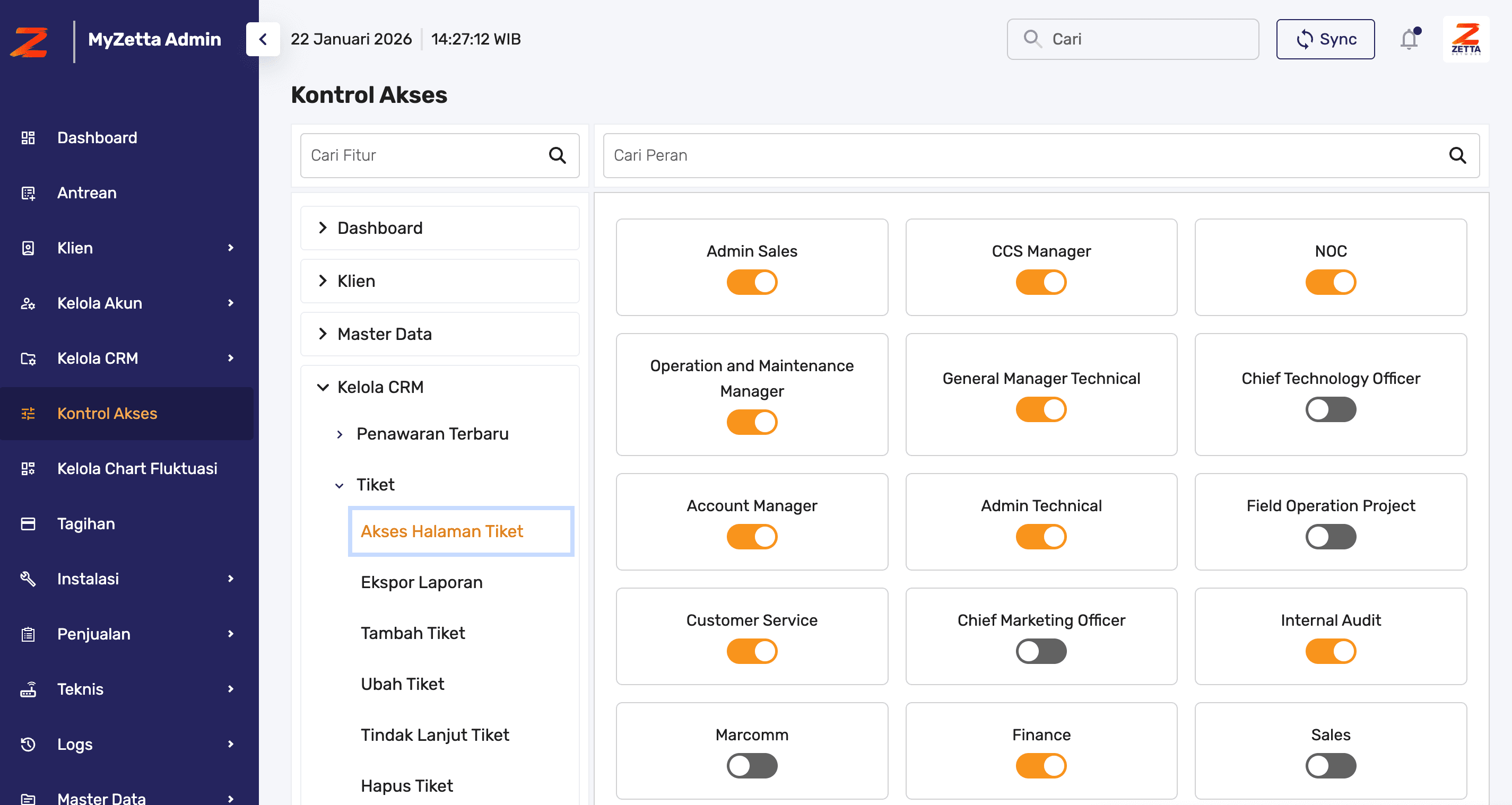 MyZetta — ISP Management Back-office preview 6