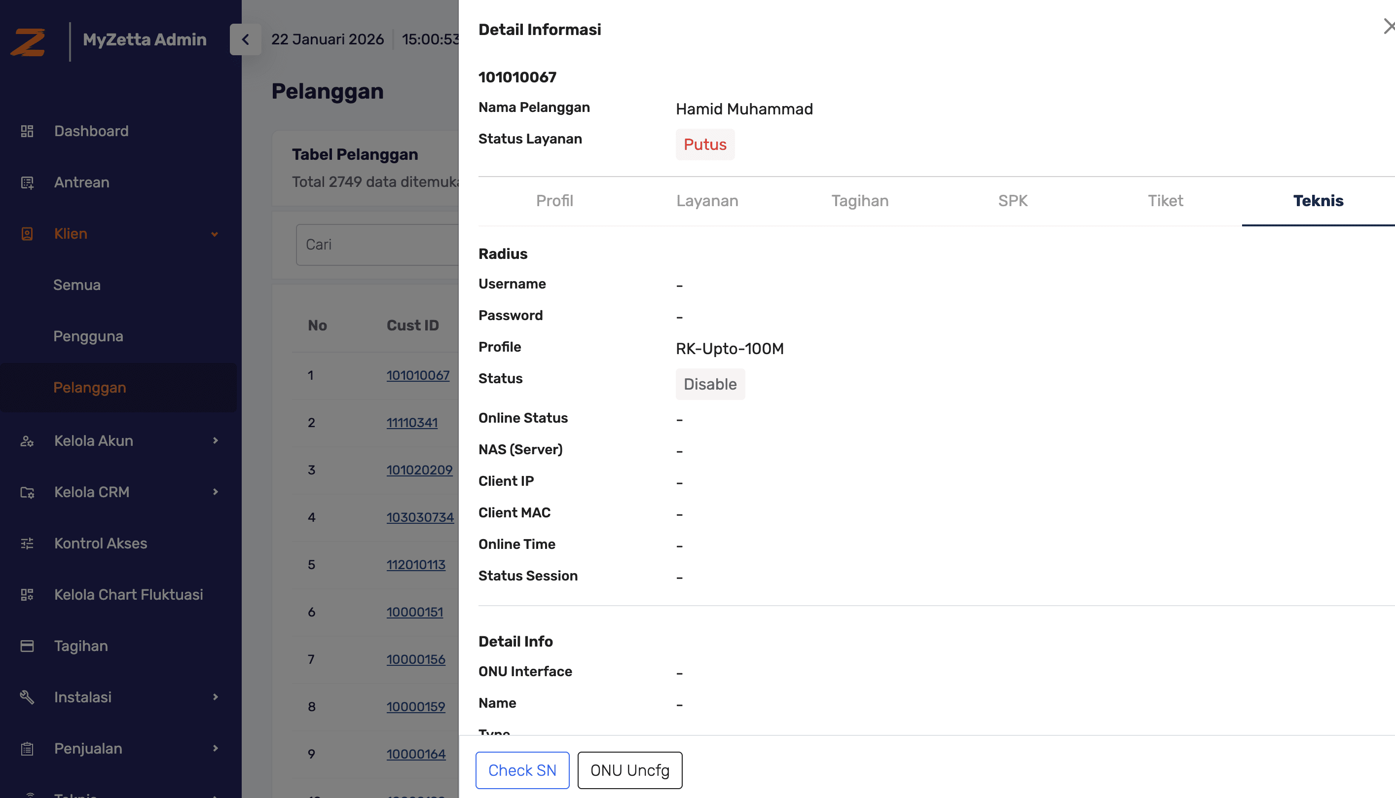 MyZetta — ISP Management Back-office preview 2