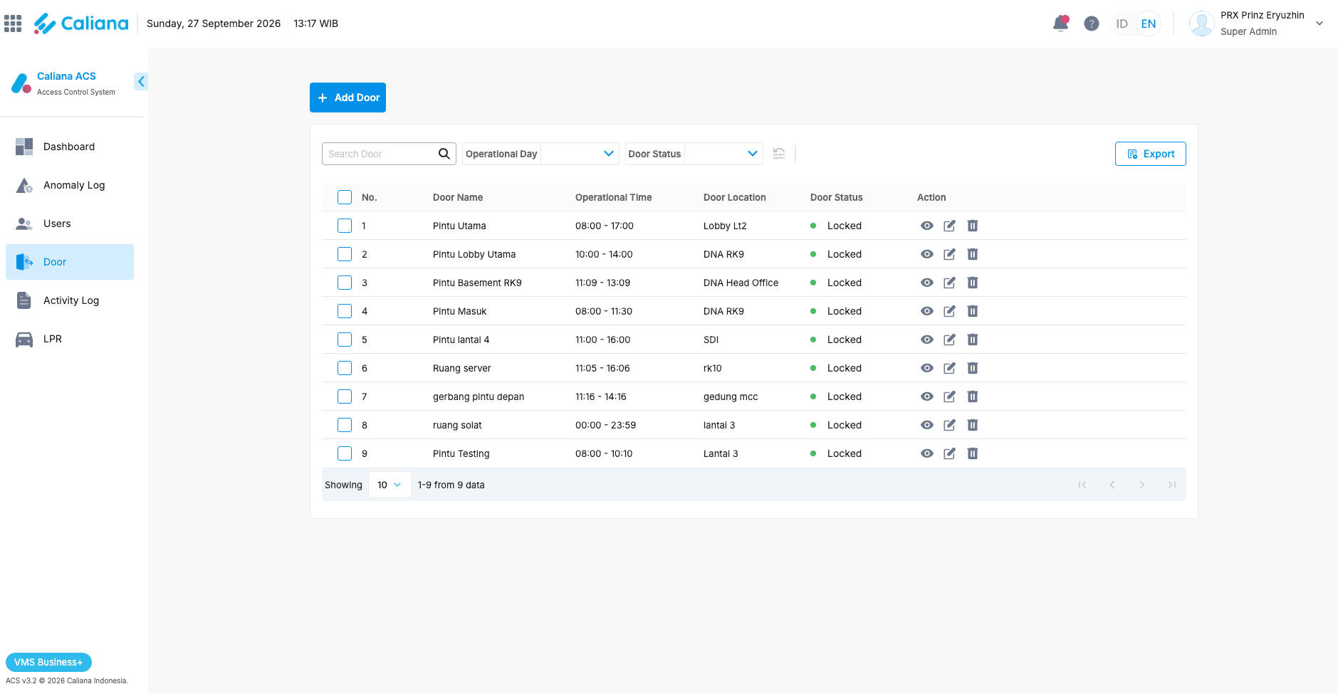 Caliana VMS Backoffice (Visitor Management System Revamp) preview 10