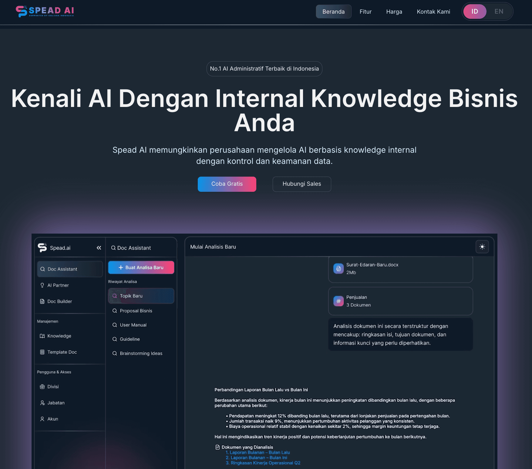 Spead AI — Enterprise AI Assistant Platform