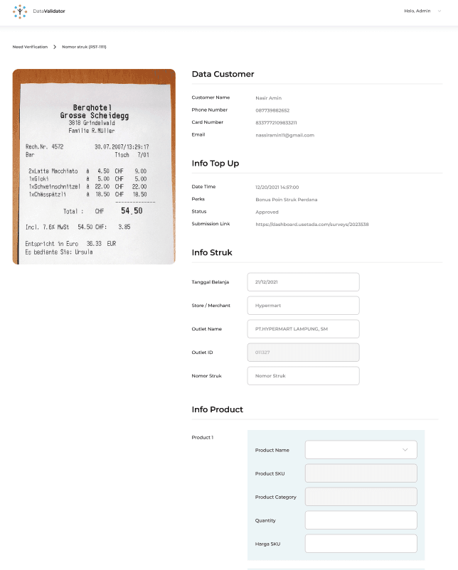 TadaTools Validator preview 2